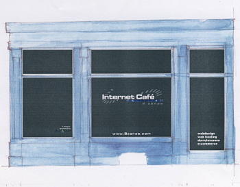 Gevel Wolstraat 2zones internet cafe